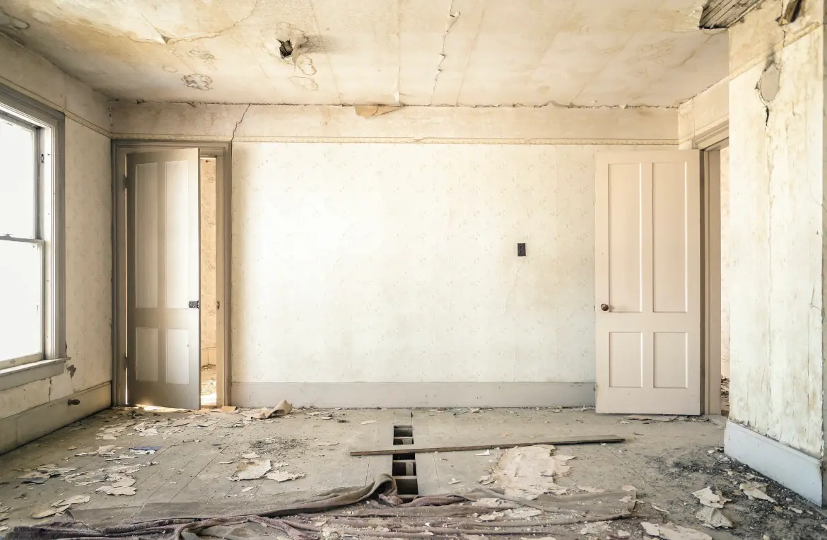 Waste disposal crew managing a cleanout project in Centerville